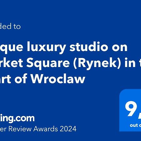 شقة Unique Luxury Studio On Market Square فروتسواف المظهر الخارجي الصورة